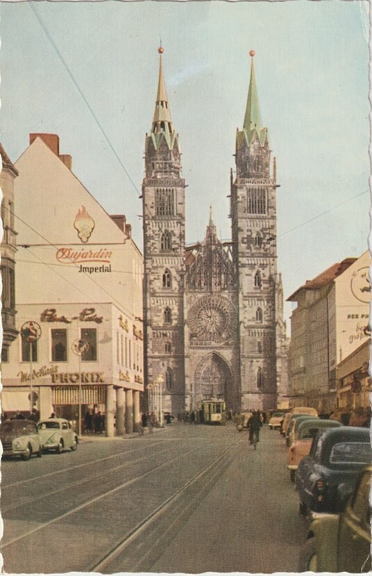 Ak Karolinenstrasse um 1955 Kopie