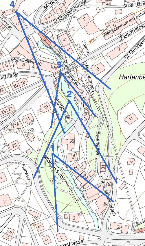 Mülenen Stadtplan 2023 Standorte Mayr
