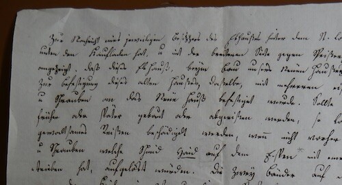Turmgasse 6 Spruchbrief 1819